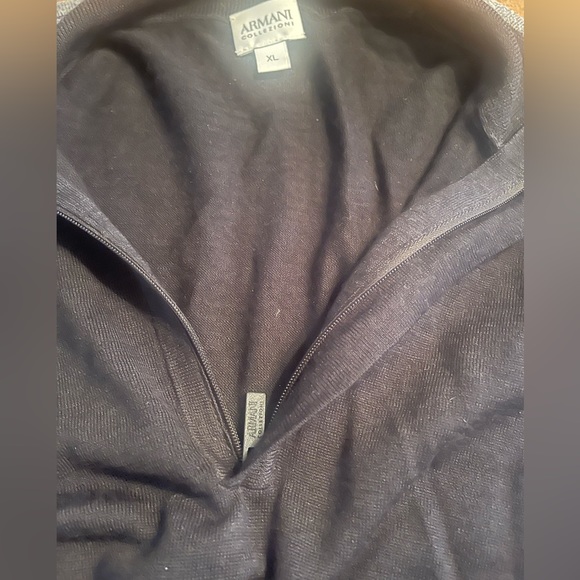 Armani men’s quarter zip sweater Xl - Picture 3 of 5